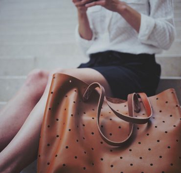 leather tote bag